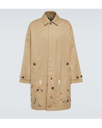 Undercover - Embellished Cotton Gabardine Trench Coat - Lyst