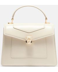 BVLGARI - Serpenti Forever Medium Leather Top-Handle Bag - Lyst