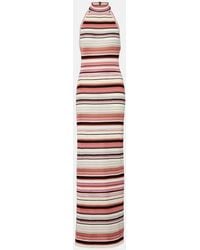 Missoni - Striped Halterneck Maxi Dress - Lyst