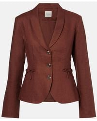 Posse - Sabine Linen Blazer - Lyst