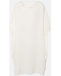 The Row - Abasi Oversized Wool And Silk Midi Dress - Lyst