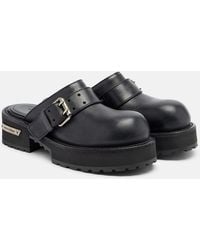 Balenciaga - Venom Leather Mules - Lyst