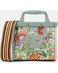 Etro - Love Trotter Small Embroidered Tote Bag - Lyst