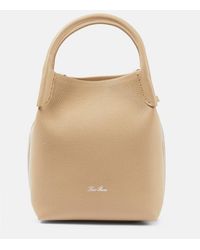 Loro Piana - Bale Small Leather Tote Bag - Lyst