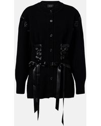 Simone Rocha - Embellished Wool-Blend Cardigan - Lyst