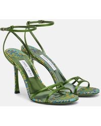 Jimmy Choo - 1998 Leo Satin Sandals - Lyst