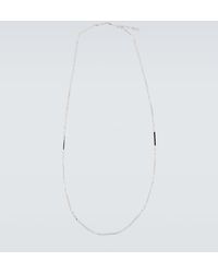 Saint Laurent - Collier Tube Embellished Necklace - Lyst