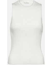 Vince - Tank top in maglia a coste - Lyst