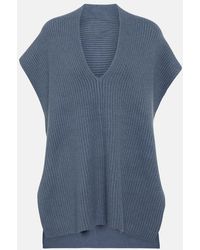 JOSEPH - Ribbed-Knit Cashmere Top - Lyst