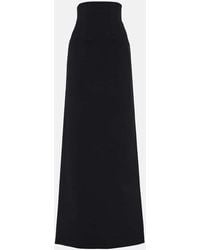 Ferragamo - High-Rise-Maxirock Aus Einem Wollgemisch - Lyst