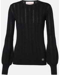 Valentino - Maglia Virgin Wool Sweater - Lyst