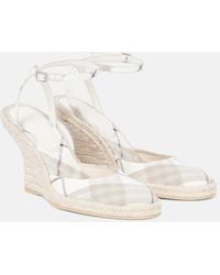 Burberry - Lf Mews 90 Espadrille Wedges - Lyst