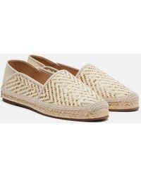 Manolo Blahnik - Espadra Raffia-Effect Espadrilles - Lyst