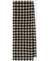 RRL - Fringed Gingham Wool Scarf - Lyst
