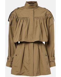 Chloé - Cotton Poplin Trench Coat - Lyst