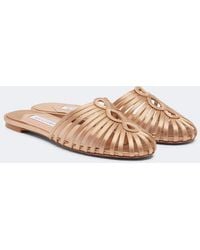 Aquazzura - Sweet Surrender Satin Mules - Lyst