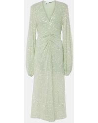 ROTATE BIRGER CHRISTENSEN - Vestido Midi Con Lentejuelas - Lyst