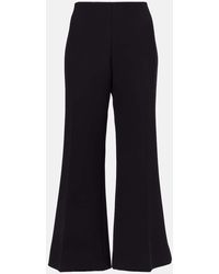 KHAITE - Pantalones Flared Walter De Lona De Algodon - Lyst