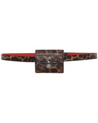 Christian Louboutin Elisa Leopard-print Leather Belt Bag - Brown