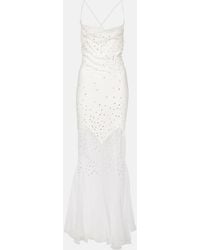 Rabanne - Embellished Sheer Gown - Lyst