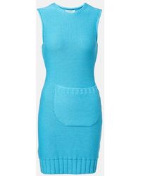 JW Anderson - Knitted Cotton And Wool Minidress - Lyst