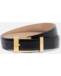 KHAITE - Manhattan Leather Belt - Lyst
