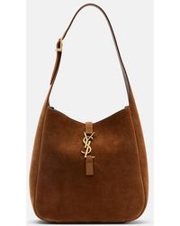 Saint Laurent - Le 5 A 7 Small Suede Shoulder Bag - Lyst