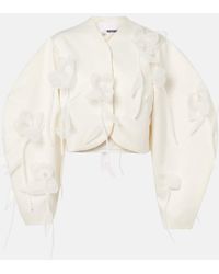 ROTATE BIRGER CHRISTENSEN - Chaqueta De Novia Con Aplique Floral - Lyst