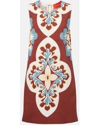 La DoubleJ - Printed Satin Shift Dress - Lyst
