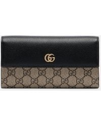 Gucci - Gg Marmont Leather-Trimmed Wallet On Chain - Lyst