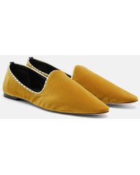 TOTEME - Velvet Slip-On Shoes - Lyst
