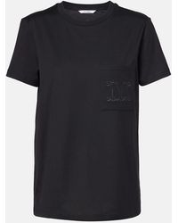 Max Mara - Papaia Logo Cotton Jersey T-Shirt - Lyst