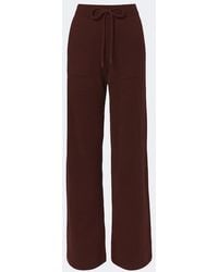 Max Mara - Cashmere Wide-Leg Pants - Lyst