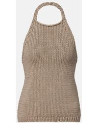 Rohe - Knitted Halterneck Cotton Top - Lyst