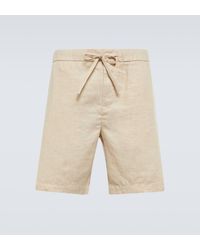 Frescobol Carioca - Felipe Linen And Cotton Shorts - Lyst