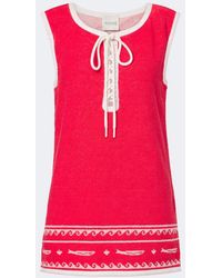 Posse - Cody Cotton Terry Minidress - Lyst