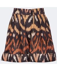 Zimmermann - Aster Printed Silk Habutai Shorts - Lyst