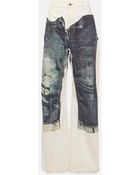 Jean Paul Gaultier - Tattoo Collection Trompe L'Oeil Wide-Leg Jeans - Lyst