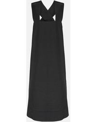 Co. - Border Wool-Blend Faille Midi Dress - Lyst