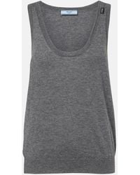 Prada - Cashmere Sweater Vest - Lyst