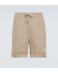 Canali - Bermuda-Shorts aus Leinen - Lyst