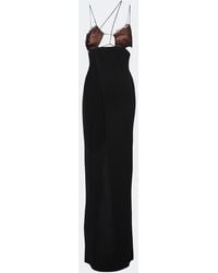 Nensi Dojaka - Cutout Lace-Trimmed Maxi Dress - Lyst