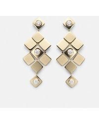Ileana Makri - Tile Temple 18Kt Drop Earrings With Diamonds - Lyst