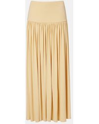 AYA MUSE - Gathered Jersey Maxi Skirt - Lyst