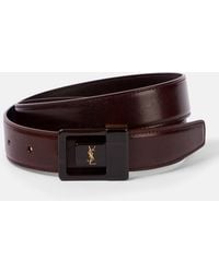 Saint Laurent - La 66 Leather Belt - Lyst