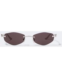 Cartier - Panthere De Cartier Oval Sunglasses - Lyst