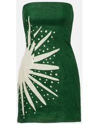 Cala De La Cruz - Carla Printed Linen Minidress - Lyst
