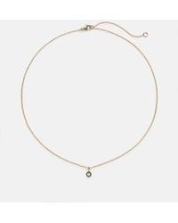 STONE AND STRAND - The Shadow 10Kt Choker With Diamonds - Lyst