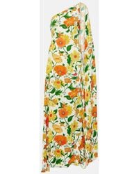 Stella McCartney - Caped One-Shoulder Cady Gown - Lyst