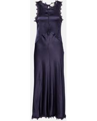 Isabel Marant - Jadelia Silk-Blend Satin Midi Dress - Lyst